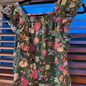 Floral Ann Taylor Loft Summer Top